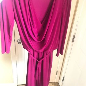 Berry colored mini dress